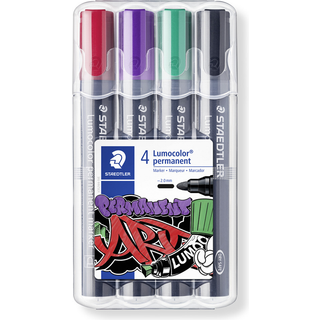Staedtler Lumocolor permanent marker 4 stk. - flere farver (På lager i varehus)