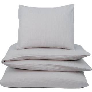 NG Baby Sengesæt Tremmeseng Musselin 100x130, Greige