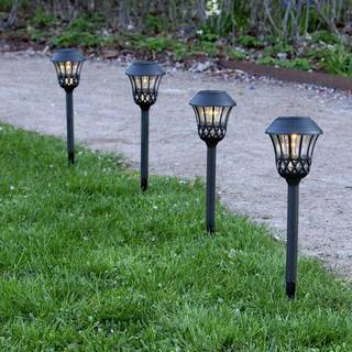 Star Trading - Solar Cell Lighting - Solar Cell Roller 4 -P Blonder - Sort - 31 cm