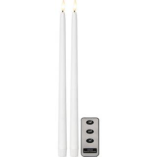 Star Trading Flamme Slim Antiklys 2-pak t - LED-lys Hvid - 061-59