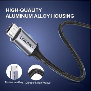 Ugreen US290 60151 USB-A til micro USB 1m kabel – Hvid