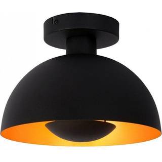 Siemon loftlampe af stål, Ø 25 cm, sort
