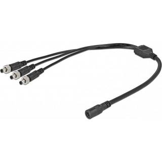 DeLOCK  DC strømsplitter - 1 til 3 - 50 cm - Skruelås