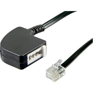 TAE adapter TAE-F hun til RJ11/RJ14  (6P4C) - 1 stk.