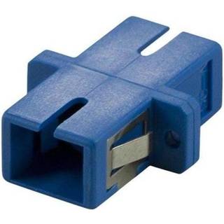 Deltaco FBP-1035 Snap-in fiber mating sleeve 1xSC-SC Single mode simplex blue