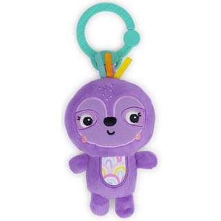 Bright starter Jingle Joy Reach & Rattle Legetøj til klapvogn - Purple Sloth med Chime Sounds - Unisex Newborn
