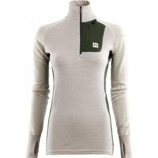 Aclima Women's Lars Monsen Femunden Polo Beige Melange/Olive Night/Femunden Light, BeigeMelang/OliveNight/FemundenLight, M