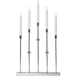 Lysestage Gustavo højde 64 cm - Krom