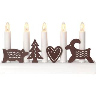 Star Trading - Advent Candlestick Julia - Brown - 15 cm