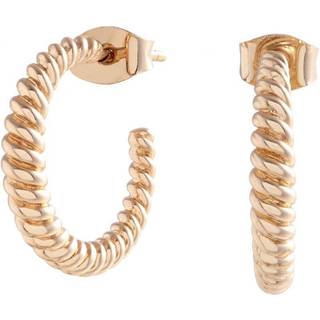 Olivia Burton Rose Gold Rope Twist Hoop Earrings - Rose Gold