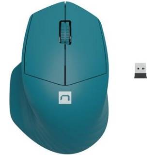 Natec Siskin 2 - mouse - 2.4 GHz Bluetooth 5.0 - blue - Mus - Optisk - 3 knapper - Blå