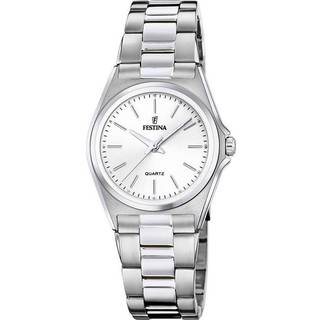 Festina Classic dameur i stål med hvid urskive