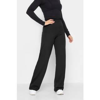 Lts Tall Black Wide Leg Jersey Yoga Pants Long > 14 Lts | Tall Women's Joggers - Long 14