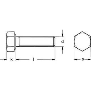 Schäfer & Peters 093341030 Insexskrue M10 DIN 933, M6S A4/70, pakke med 100 M10 x 30 mm