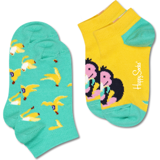 Happy socks 2-pak Ice Cream Low Sock - Blue - Str 41/46