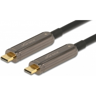 Delock Aktivt Optisk USB-C Video kabel - 4K/60 Hz - 20 m