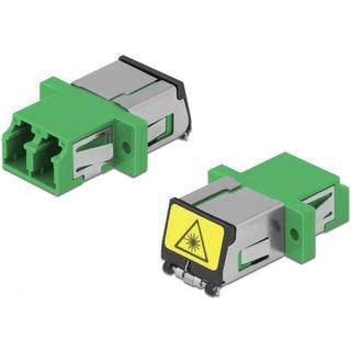Optisk fiber LC duplex adapter - Singlemode - Grøn