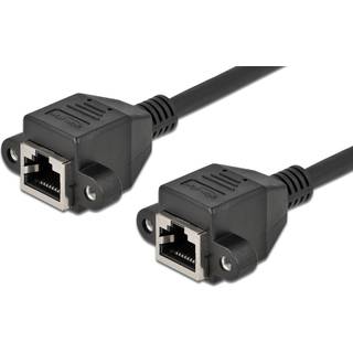 Delock Cat 6a S/FTP Forlænger kabel - Sort - 50 cm