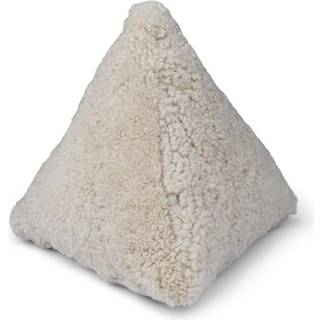 Lammeskindspude | Hematite | Korthåret | 35x35x35 cm