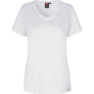 ID 0373 PRO Wear CARE T-shirt V-hals dame Hvid 6XL