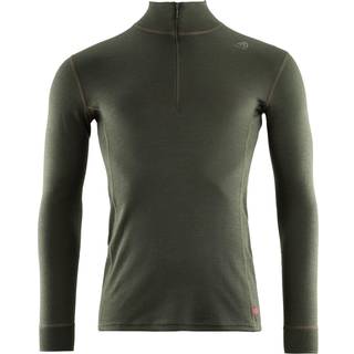 Aclima Warmwool Mock Neck w/zip Man-olive night-2XL