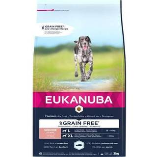 EUKANUBA Senior Large Grainfree havfisk 3 kg / 12 kg - 12 kg