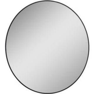 Luxor spejl Ø80 cm LED, mat sort, 230 V Nettilslutning