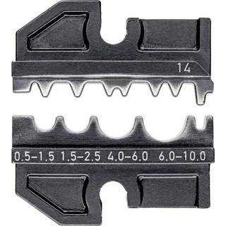 Knipex 97 49 14 Krympeindsats Uisolerede kabelsko, Uisolerede stødforbinder, Uisolerede kompressionss