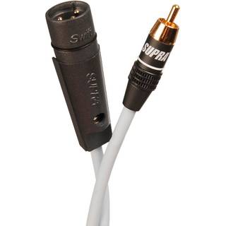 SUPRA SubLink RCA-XLR mono lydkabel | XLR han RCA han | 8,00 mete | PRIS-MATCH