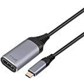 NÖRDIC 20 cm USBC til DP 1.4 adapter 8K30Hz 4K120Hz 32.4Gbps