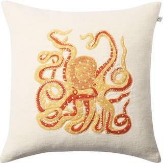 Chhatwal & Jonsson Embroidered Octopus pudebetræk 50x50 cm Spicy yellow/Orange