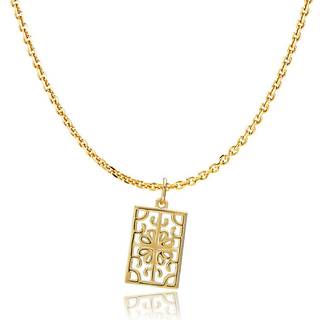 BALANCE - Chain with pendant shiny gold pl. recycled silver 45 - 45