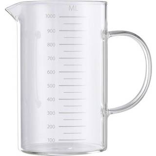 Varmebestandig målekande af borosilikatglas på 1 liter