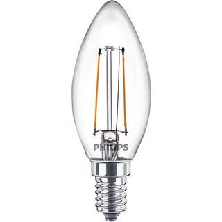 SOMMERUDSALG - E14 - Philips LED Kerte Pære - Klar - 2W - 250lm 2-pak