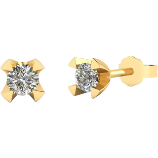 Henrik Ørsnes Design 14 Karat Guld Øreringe med Brillanter 0,41 Carat W/SI