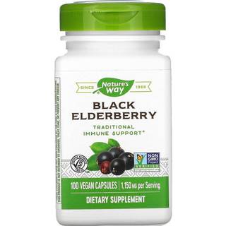 Nature's Way – Black Elderberry 100 Kapsler