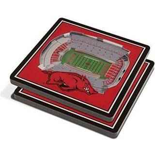 Youthefan NCAA Arkansas Razorbacks 3D Stadiumview Coasters - Donald W. Reynolds Razorback Stadium
