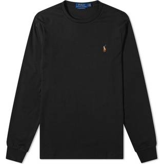 Polo Ralph Lauren Herren Longsleeve schwarz Slim Fit