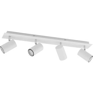 Lindby loftspot Joffrey, 70 cm, hvid, 4 lyskilder, GU10 Joffrey Lindby, dæmpbar, Hvid/opal, Stue/spisestue, Metal, Moderne