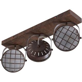 Lindby spotlight Tamin, 48 cm, rustfarvet, 3 lyskilder, glas
