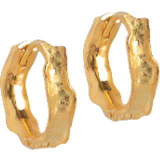 Enamel - Everly Hoops i forgyldt sølv
