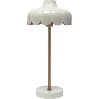 PR Home Wells bordlampe i metal, grøn/guld