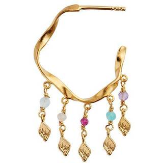 STINE A Jewelry Twisted Creol with stones ørering 1299-02 (½ par)