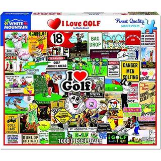 White Mountain Puzzles I Love Golf - 1000 Piece Jigsaw Puzzle