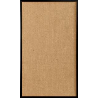 Hessian opslagstavle med sort ramme. 40 x 60 cm