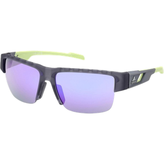 Adidas Sport Mand SP0070 20Z Solbriller Plast Grå Violet Firkantet Spejlet Skygge
