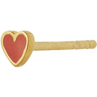 STINE A Jewelry Petit Love Heart ørering 1181-02-CORAL (½ par)