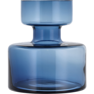 Tubular vase Lyngby Glas - smoke