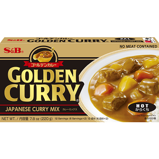 S&amp;B Golden Curry mix hot 220 g - 12 portioner