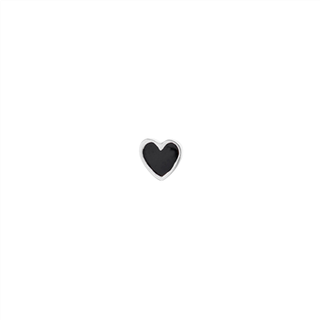 STINE A Jewelry Petit Love Heart ørering 1181-00-BLACK (½ par)